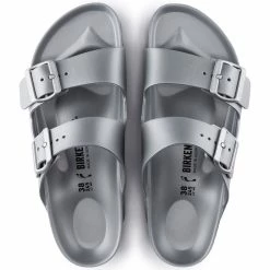 Best reviews of ❤️ Birkenstock Arizona Essentials Metallic Silver 👏 -women-sandals sale 1003491 top