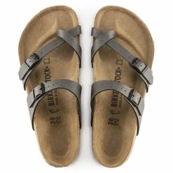 Best deal 👍 Birkenstock Mayari Birko-Flor Pull Up Anthracite ⌛ -women-sandals sale 1005023 top