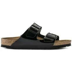 Best Pirce 🔥 Birkenstock Arizona Birko-Flor Patent Black Patent ❤️ 17 Best Pirce 🔥 Birkenstock Arizona Birko-Flor Patent Black Patent ❤️ -women-sandals sale 1005292 side