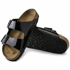 Best Pirce 🔥 Birkenstock Arizona Birko-Flor Patent Black Patent ❤️ 14 Best Pirce 🔥 Birkenstock Arizona Birko-Flor Patent Black Patent ❤️ -women-sandals sale 1005292 sole