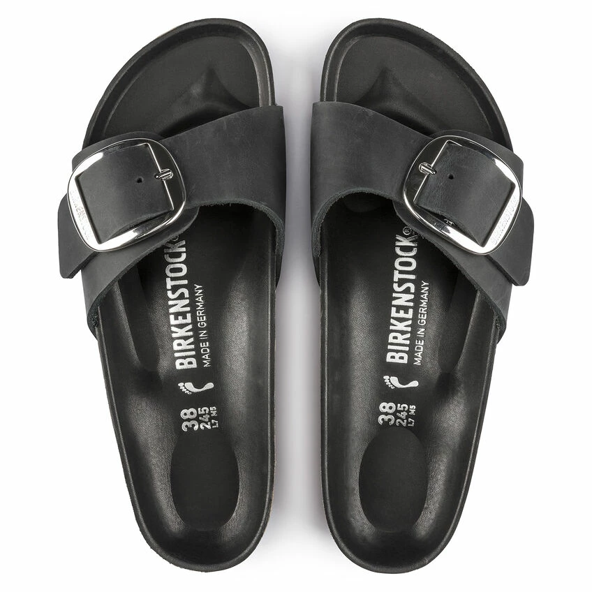 Wholesale โ Birkenstock Madrid Oiled Leather Black ๐ 6 Wholesale โ Birkenstock Madrid Oiled Leather Black ๐ - Image 6
