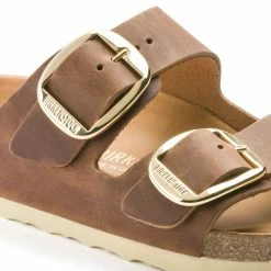 Discount 💯 Birkenstock Arizona Oiled Leather Cognac 🎉 -women-sandals sale 1011073 detail 1
