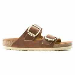 Discount 💯 Birkenstock Arizona Oiled Leather Cognac 🎉 -women-sandals sale 1011073 side