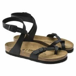 Flash Sale ✨ Birkenstock Yara Birko-Flor Black Black 👍 15 Flash Sale ✨ Birkenstock Yara Birko-Flor Black Black 👍 -women-sandals sale 1011440 pair