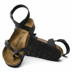 Best Sale 😍 Birkenstock Yara Oiled Leather Black 😀 -women-sandals sale 1011442 sole