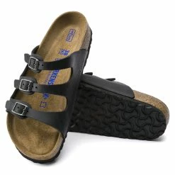 Coupon 🛒 Birkenstock Florida Oiled Leather Black 🤩 -women-sandals sale 1011445 sole