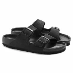 Deals 😀 Birkenstock Arizona Natural Leather Black Black 🤩 -women-sandals sale 1014415 pair