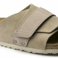 Best Pirce 🥰 Birkenstock Kyoto Nubuck/Suede Leather Taupe 👍 -women-sandals sale 1015573 detail 1