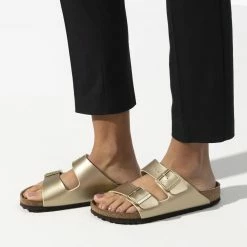 Flash Sale ๐ Birkenstock Arizona Birko-Flor Gold ๐ 12 Flash Sale ๐ Birkenstock Arizona Birko-Flor Gold ๐ -women-sandals sale 1016111 f closeup f