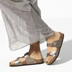 Cheapest 😍 Birkenstock Sydney Birko-Flor Graceful Taupe ⭐ -women-sandals sale 1016169 f closeup f