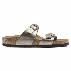Cheapest 😍 Birkenstock Sydney Birko-Flor Graceful Taupe ⭐ -women-sandals sale 1016169 side