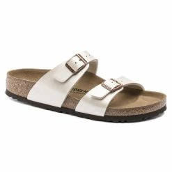 Cheapest ⭐ Birkenstock Sydney Birko-Flor Graceful Pearl White 👏