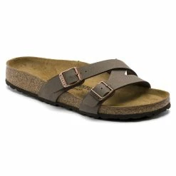 Discount 👍 Birkenstock Yao Birko-Flor Nubuck Mocha 🎁