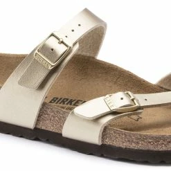 Flash Sale 😉 Birkenstock Mayari Birko-Flor Gold 😀 -women-sandals sale 1016416 detail 1