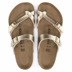 Flash Sale 😉 Birkenstock Mayari Birko-Flor Gold 😀 -women-sandals sale 1016416 top