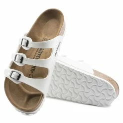 Discount 👏 Birkenstock Florida Birko-Flor White 🔔 -women-sandals sale 1016765 sole