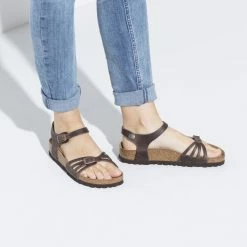Deals ❤️ Birkenstock Bali Oiled Leather Habana 🎉 -women-sandals sale 1016920 f closeup f