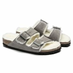 Outlet ๐ฅ Birkenstock Arizona Shearling Suede Leather Stone Coin ๐ฏ 13 Outlet ๐ฅ Birkenstock Arizona Shearling Suede Leather Stone Coin ๐ฏ -women-sandals sale 1017403 pair