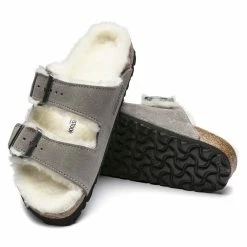 Outlet ๐ฅ Birkenstock Arizona Shearling Suede Leather Stone Coin ๐ฏ 11 Outlet ๐ฅ Birkenstock Arizona Shearling Suede Leather Stone Coin ๐ฏ -women-sandals sale 1017403 sole