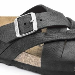 Best deal 👍 Birkenstock Lugano Oiled Leather Camberra Old Black 🎉 -women-sandals sale 1017465 detail 1