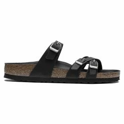 Coupon ๐ Birkenstock Franca Oiled Leather Black ๐ 16 Coupon ๐ Birkenstock Franca Oiled Leather Black ๐ -women-sandals sale 1017566 side