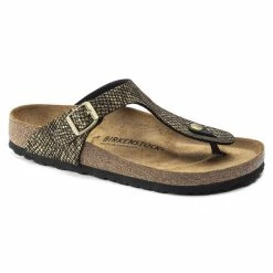 Brand new 👏 Birkenstock Gizeh Micro Fibre Shiny Python Black 🤩