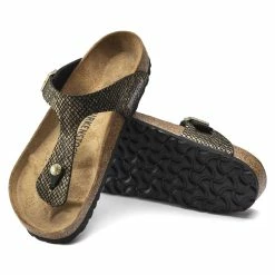 Brand new 👏 Birkenstock Gizeh Micro Fibre Shiny Python Black 🤩 -women-sandals sale 1018464 sole