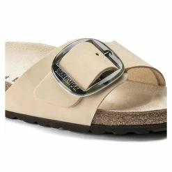 Deals ❤️ Birkenstock Madrid Big Buckle Nubuck Leather Almond 🔔 -women-sandals sale 1018654 detail 1