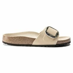 Deals ❤️ Birkenstock Madrid Big Buckle Nubuck Leather Almond 🔔 -women-sandals sale 1018654 side