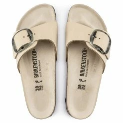 Deals ❤️ Birkenstock Madrid Big Buckle Nubuck Leather Almond 🔔 -women-sandals sale 1018654 top