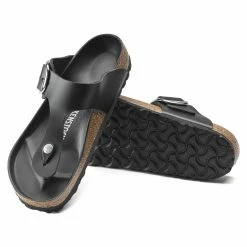 Flash Sale 😉 Birkenstock Gizeh Big Buckle Oiled Leather Black 🥰 -women-sandals sale 1018776 sole