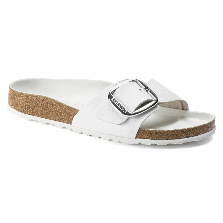 Outlet โค๏ธ Birkenstock Madrid Big Buckle Natural Leather White ๐ 2 Outlet โค๏ธ Birkenstock Madrid Big Buckle Natural Leather White ๐ - Image 2