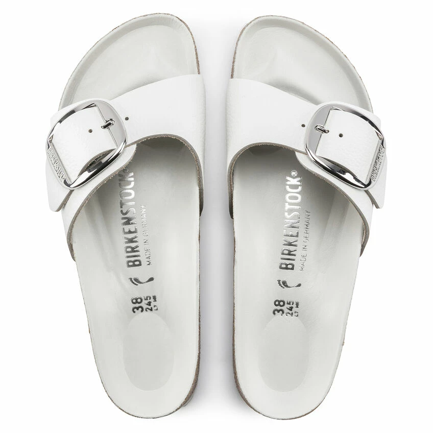 Outlet โค๏ธ Birkenstock Madrid Big Buckle Natural Leather White ๐ 6 Outlet โค๏ธ Birkenstock Madrid Big Buckle Natural Leather White ๐ - Image 6