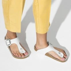 Budget ✔️ Birkenstock Gizeh Big Buckle Natural Leather White ❤️ 12 Budget ✔️ Birkenstock Gizeh Big Buckle Natural Leather White ❤️ -women-sandals sale 1018885 f closeup f