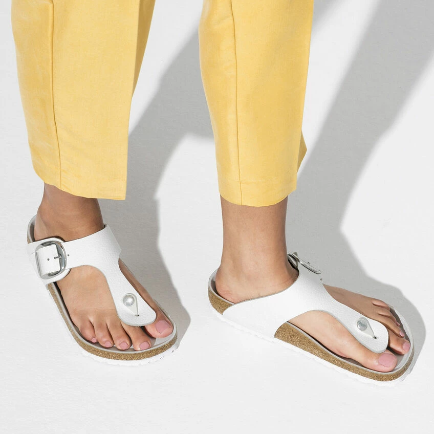 Budget ✔️ Birkenstock Gizeh Big Buckle Natural Leather White ❤️ 4 Budget ✔️ Birkenstock Gizeh Big Buckle Natural Leather White ❤️ - Image 4