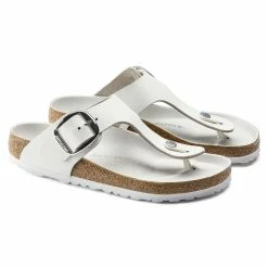 Budget ✔️ Birkenstock Gizeh Big Buckle Natural Leather White ❤️ 15 Budget ✔️ Birkenstock Gizeh Big Buckle Natural Leather White ❤️ -women-sandals sale 1018885 pair
