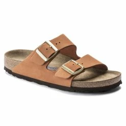 Best Pirce ✔️ Birkenstock Arizona Nubuck Leather Pecan 👍