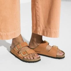 Best Pirce ✔️ Birkenstock Arizona Nubuck Leather Pecan 👍 -women-sandals sale 1019042 f closeup f