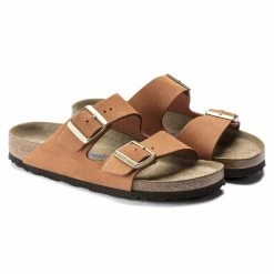 Best Pirce ✔️ Birkenstock Arizona Nubuck Leather Pecan 👍 -women-sandals sale 1019042 pair