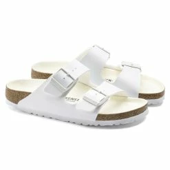 Best deal 💯 Birkenstock Arizona Birko-Flor White 🔥 -women-sandals sale 1019046 pair