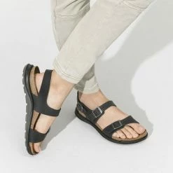 Top 10 🤩 Birkenstock Sonora Oiled Leather Black 🛒 -women-sandals sale 1019101 f closeup f