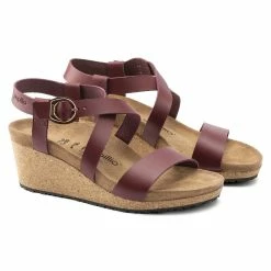 Promo ⭐ Papillio Sibyl Natural Leather Wine ✨ -women-sandals sale 1020015 pair