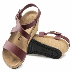 Promo ⭐ Papillio Sibyl Natural Leather Wine ✨ -women-sandals sale 1020015 sole