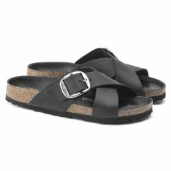 Top 10 ✔️ Birkenstock Siena Big Buckle Oiled Leather Black 😍 -women-sandals sale 1020156 pair