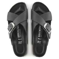 Top 10 ✔️ Birkenstock Siena Big Buckle Oiled Leather Black 😍 -women-sandals sale 1020156 top