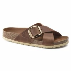 Hot Sale ๐ฏ Birkenstock Siena Big Buckle Oiled Leather Cognac โญ
