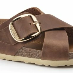 Hot Sale 💯 Birkenstock Siena Big Buckle Oiled Leather Cognac ⭐ -women-sandals sale 1020165 detail 1