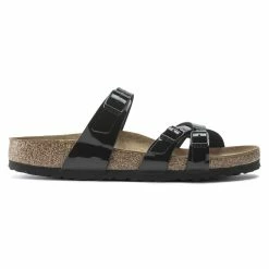 Hot Sale 🔥 Birkenstock Franca Birko-Flor Patent Patent Black Patent Black ⭐ 16 Hot Sale 🔥 Birkenstock Franca Birko-Flor Patent Patent Black Patent Black ⭐ -women-sandals sale 1020177 side