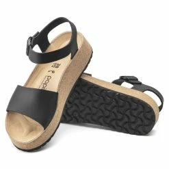 Top 10 🔥 Papillio Glenda Natural Leather Black 😍 -women-sandals sale 1020222 sole