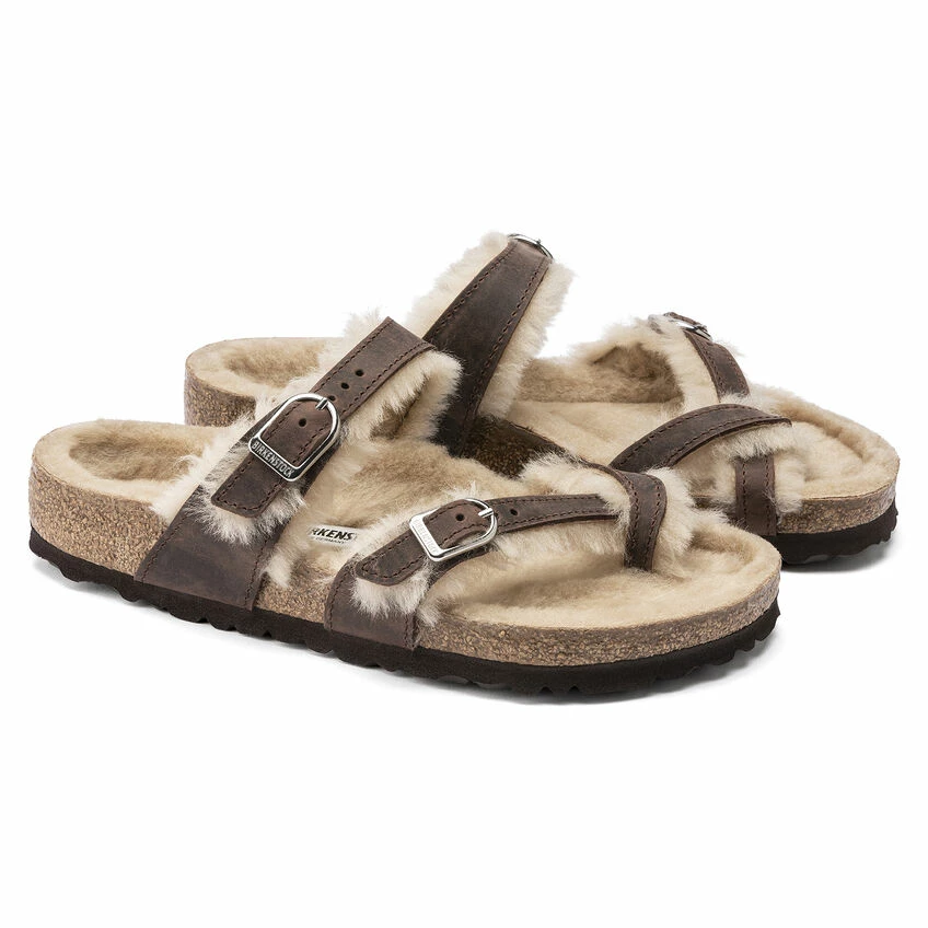 Wholesale 🔥 Birkenstock Mayari Shearling Oiled Leather Habana ❤️ 7 Wholesale 🔥 Birkenstock Mayari Shearling Oiled Leather Habana ❤️ - Image 7